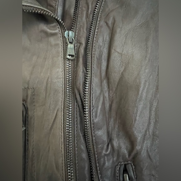 Kenna T Leather Moto Jacket in size L - Picture 7 of 10